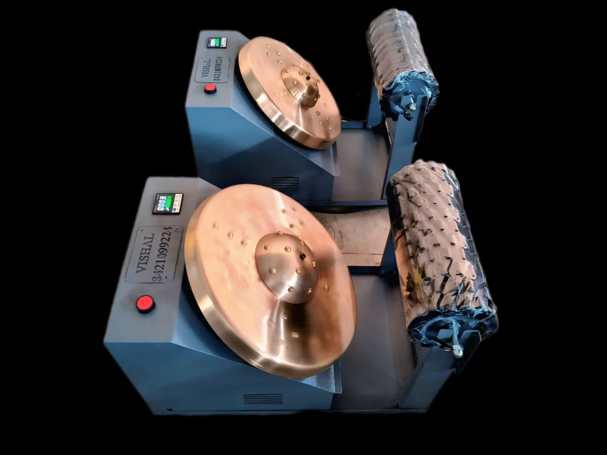 16-Inch Commercial Kansya Thali Foot Massage Machine Top View — Vishal Engineering
