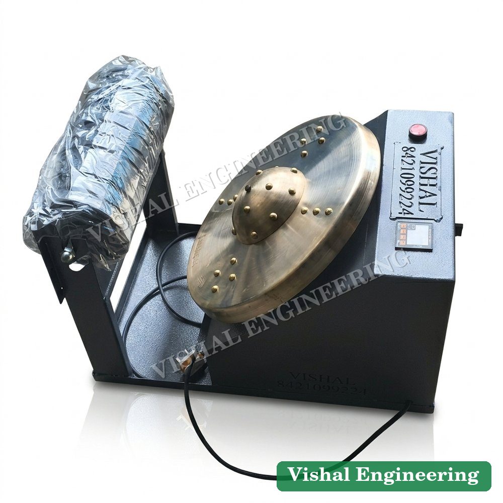 Commercial 90W Copper-Wound Gear Motor Kansya Thali Machine with Adjustable Rollers — ಕಂಚಿನ ತಟ್ಟೆ ಕಾಲು ಮಸಾಜ್ ಯಂತ್ರ — Vishal Engineering