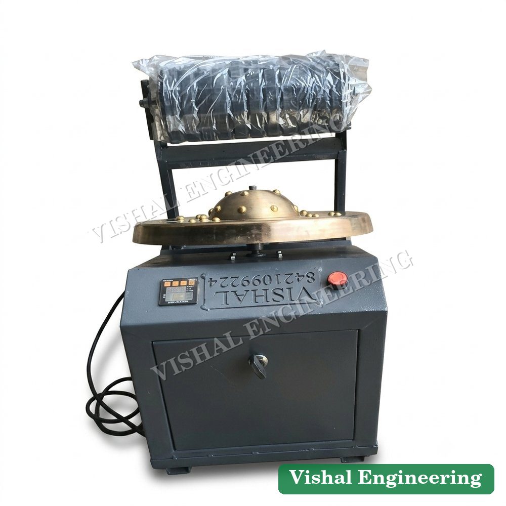 Rigid Metal Body Kansya Thali Foot Massager with Lockable Storage Door — कांस्य थाली फुट मसाज मशीन — Vishal Engineering Sangli